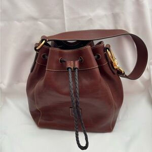 Dooney & Bourke Brown Leather Shoulder Bag